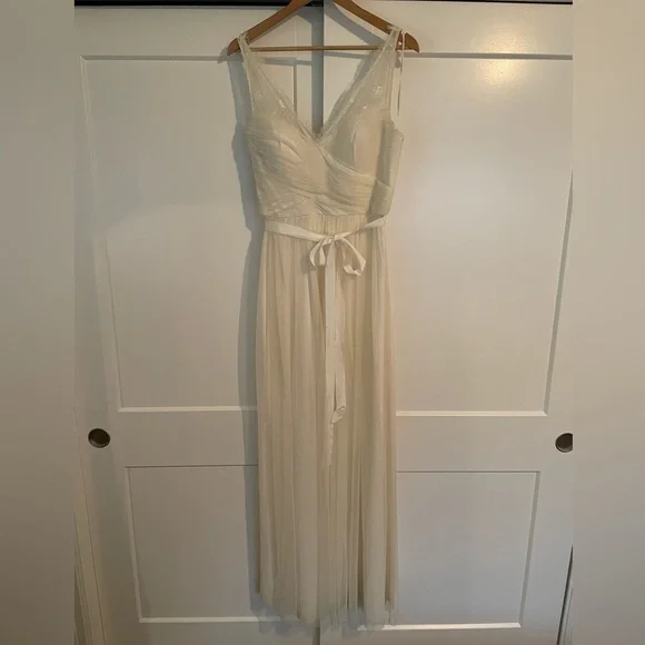 BHLDN Dresses Bhldn Fleur By Hitherto Ivory Gown Size Poshmark